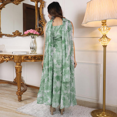 green-floral-printed-georgette-anarkali-suit