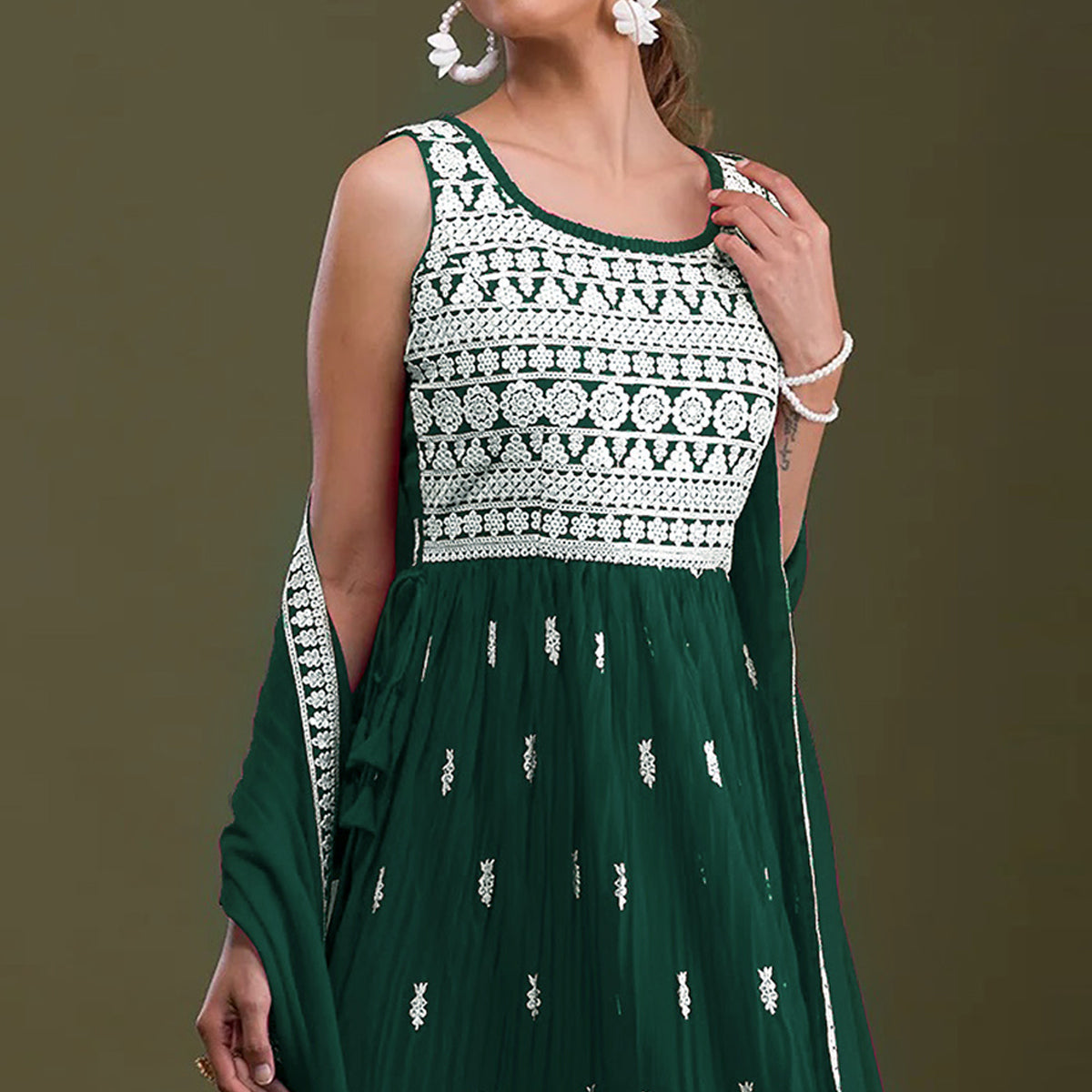 green-sequins-embroidered-georgette-semi-stitched-naira-cut-palazzo-suit
