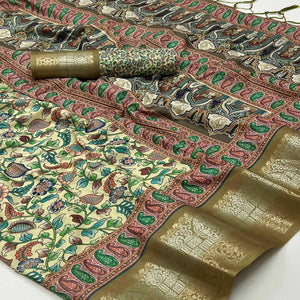 green-floral-digital-printed-pure-cotton-saree-1