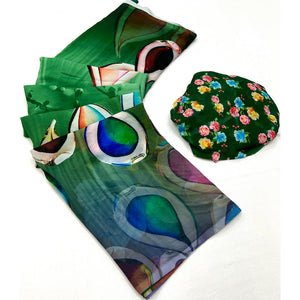 Multicolor Digital Printed Georgette Saree