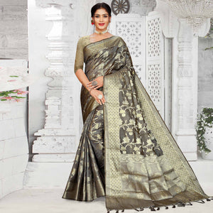 20grey-floral-woven-organza-saree-with-tassels