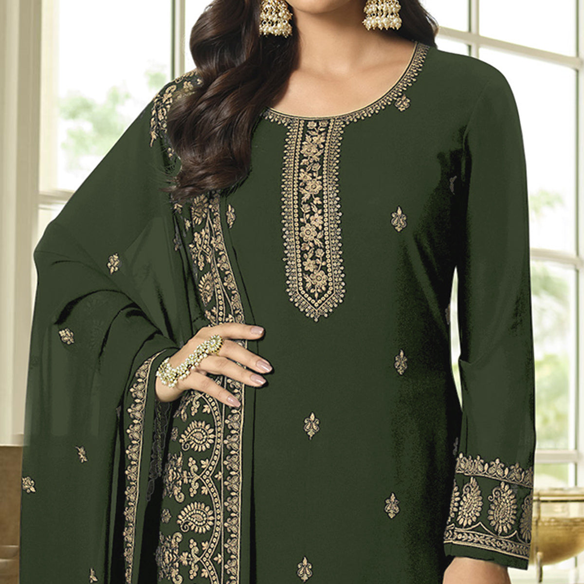 green-floral-embroidered-georgette-sharara-suit-1