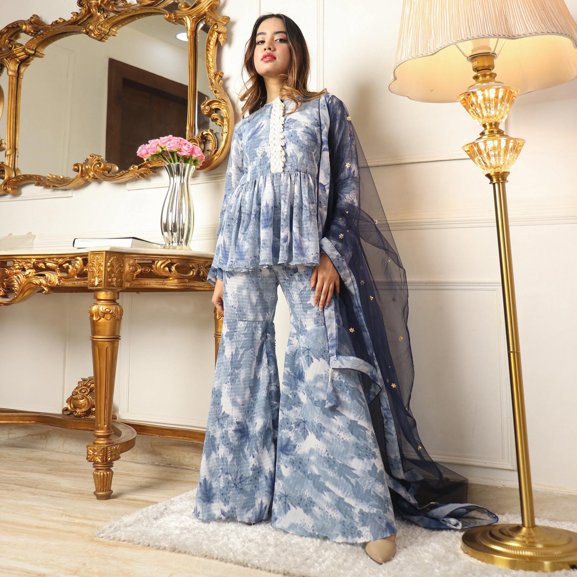 grey-floral-printed-georgette-sharara-suit