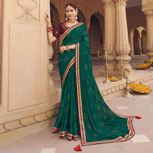 green-embellished-with-embroidered-border-satin-saree