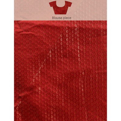 Maroon Foil Printed With Swarovski Zomato Silk Saree