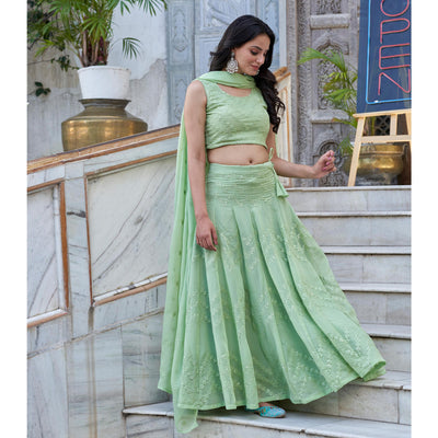 green-sequins-embroidered-viscose-georgette-lehenga-choli
