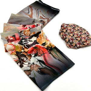 Multicolor Digital Floral Printed Georgette Saree