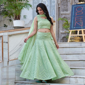 green-sequins-embroidered-viscose-georgette-lehenga-choli
