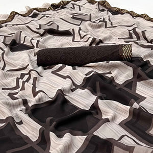 f-grey-geometric-printed-georgette-saree