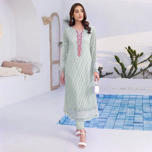 green-floral-embroidered-georgette-semi-stitched-suit-5