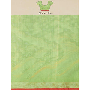 Mehendi Woven Cotton Silk Saree