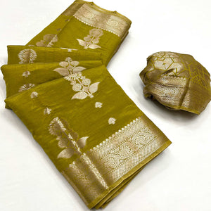 green-floral-woven-organza-saree-4