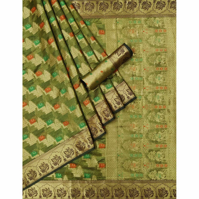 green-woven-organza-saree-2