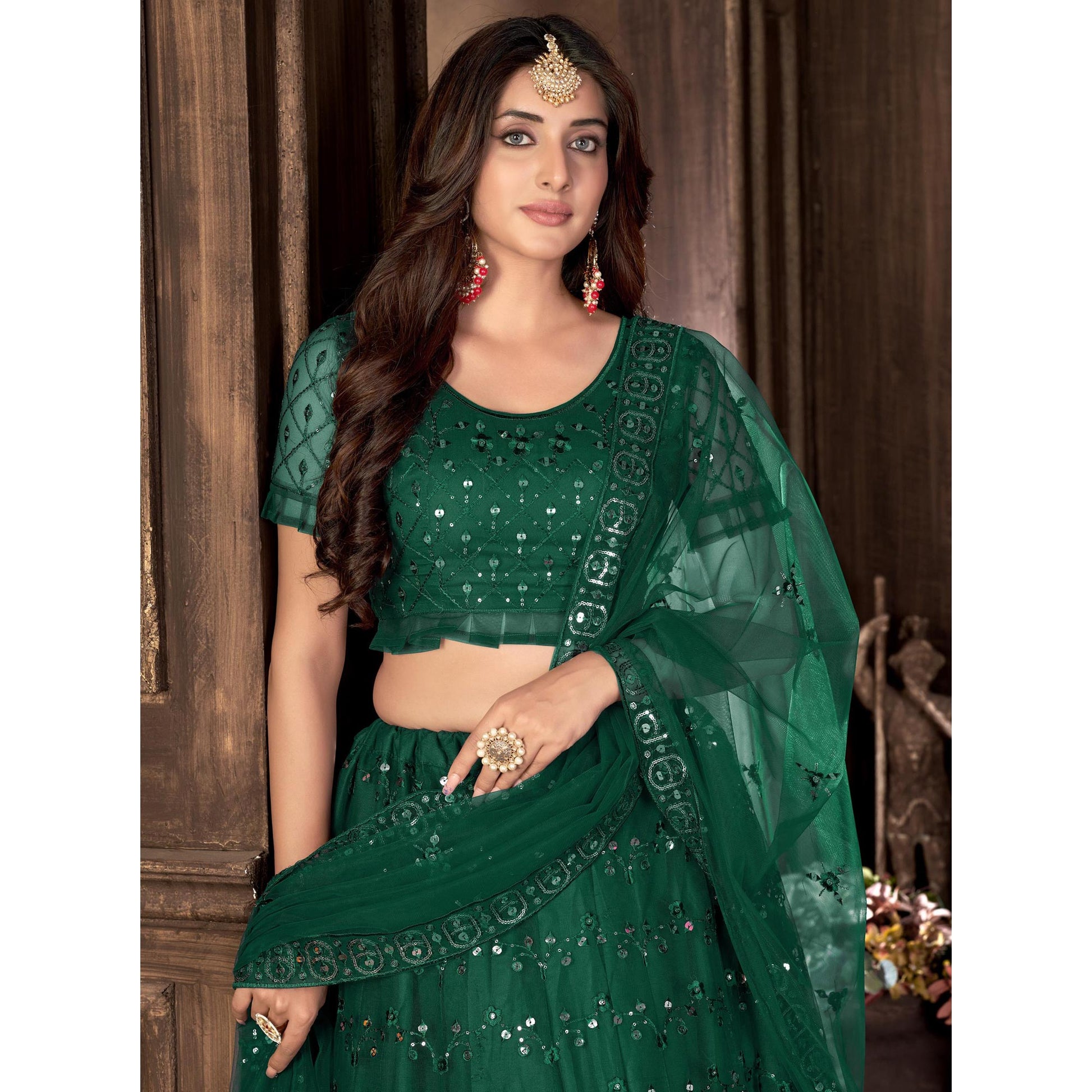 green-sequins-embroidered-netted-lehenga-choli