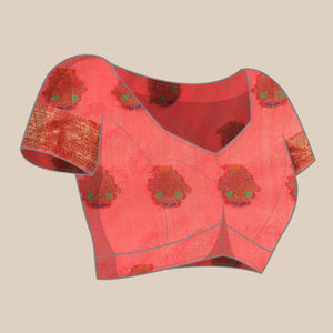 Gajari Woven Cotton Silk Saree