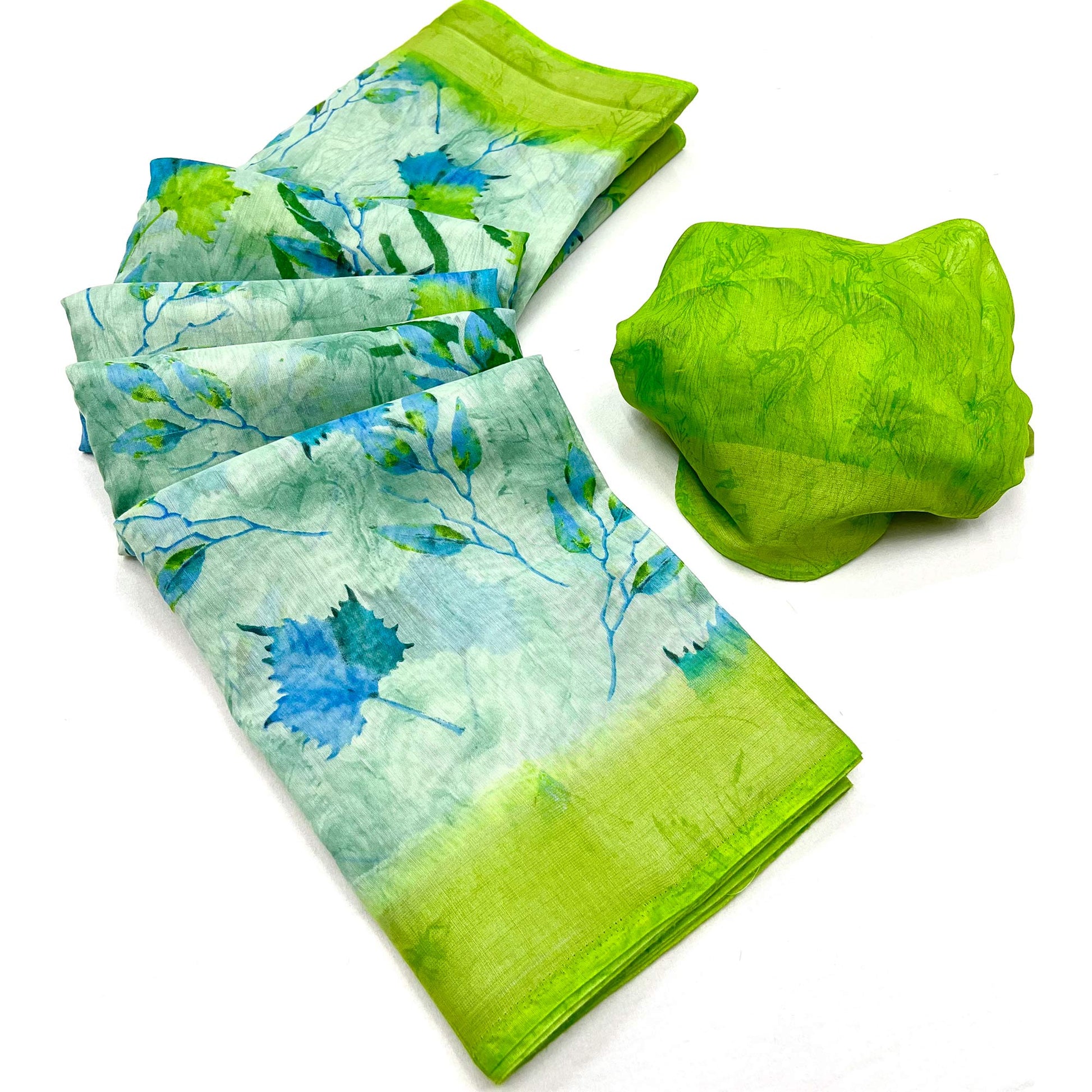 20green-floral-printed-linen-saree