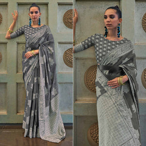 grey-lucknowi-sequins-embroidered-art-silk-saree
