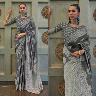 grey-lucknowi-sequins-embroidered-art-silk-saree