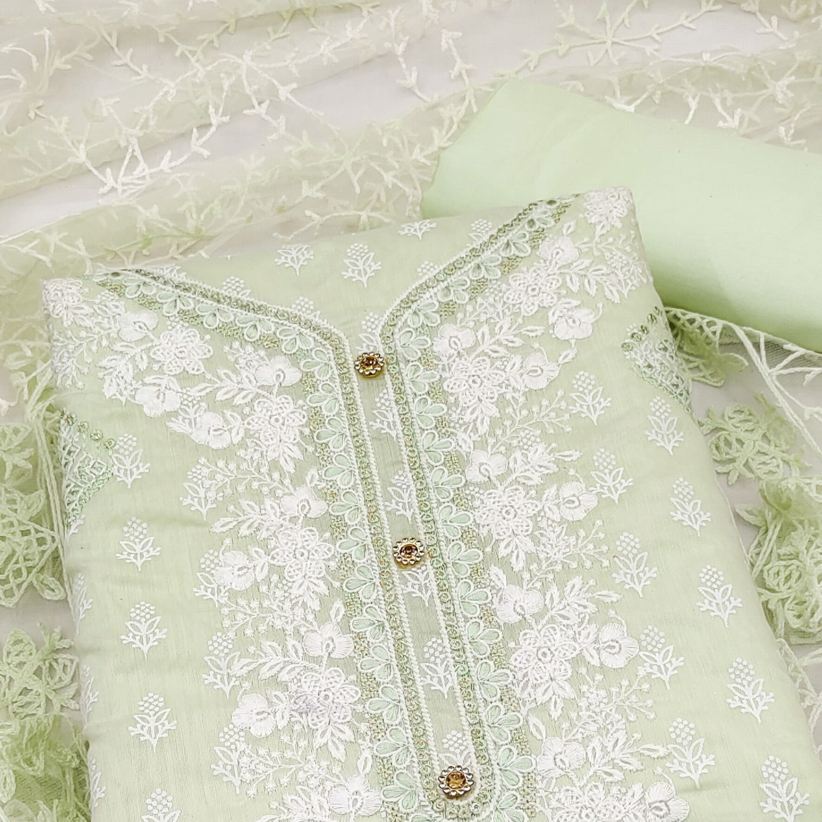 green-floral-embroidered-chanderi-dress-material-4