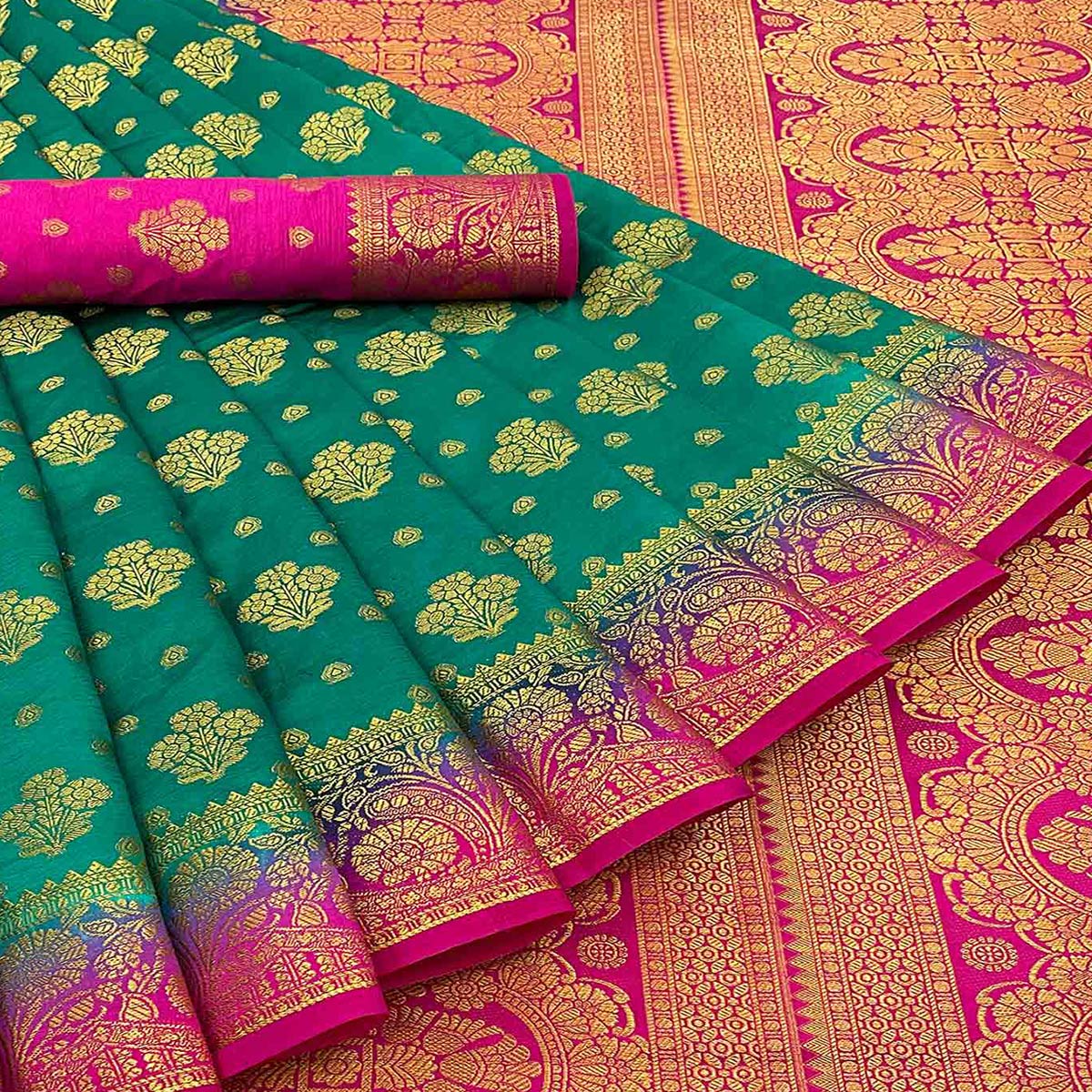 4green-woven-banarasi-silk-saree