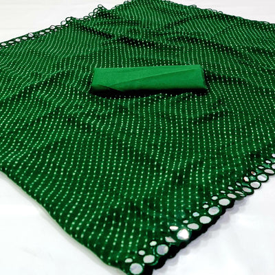 green-bandhani-printed-georgette-saree