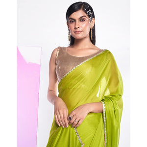 green-solid-with-embroidered-border-georgette-saree