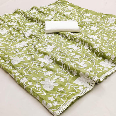 green-floral-embroidered-organza-saree-1