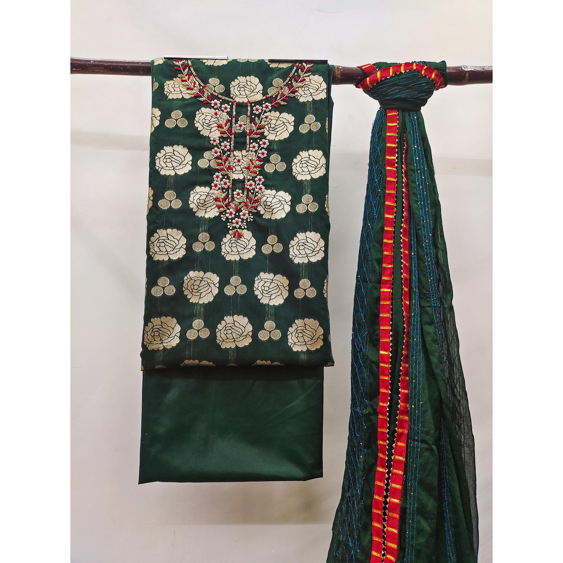 2-green-woven-banarasi-silk-dress-material