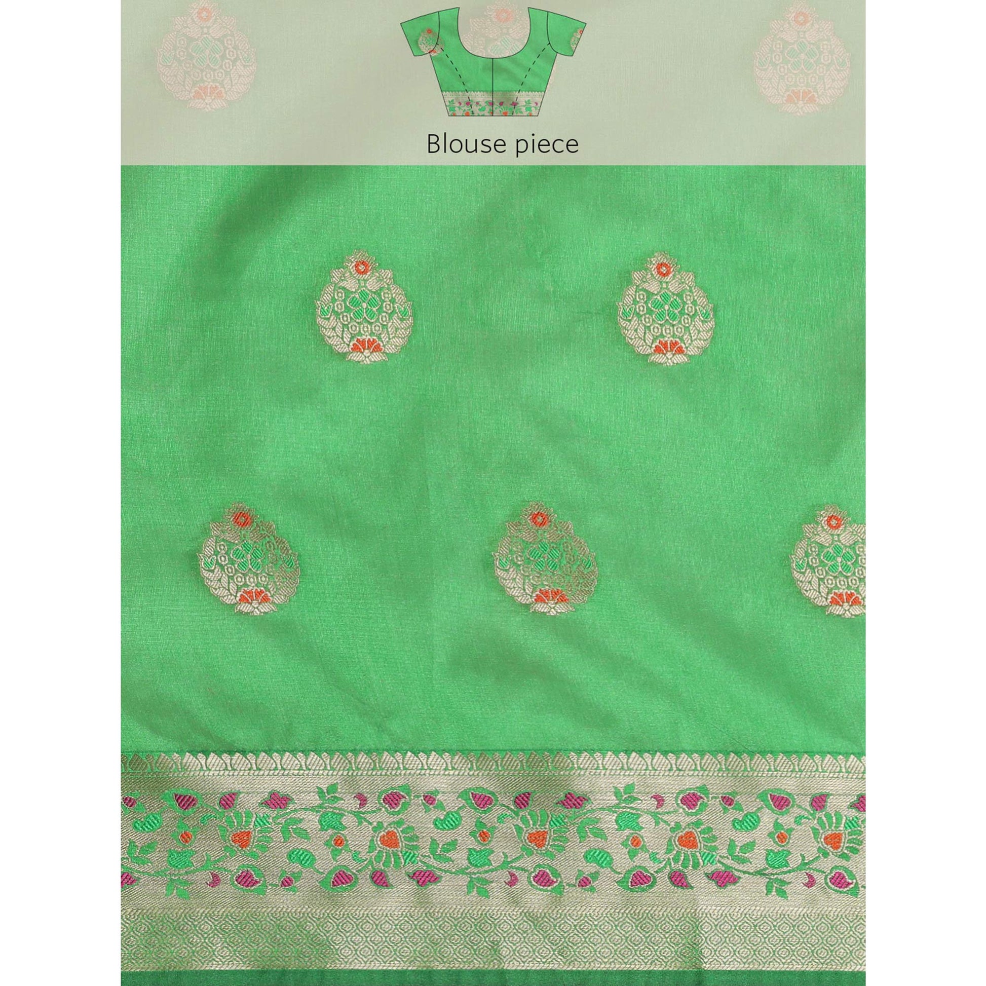 Gajari Woven Organza Saree