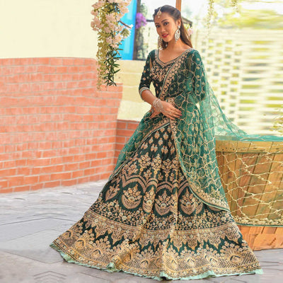 green-floral-embroidered-silk-lehenga-choli