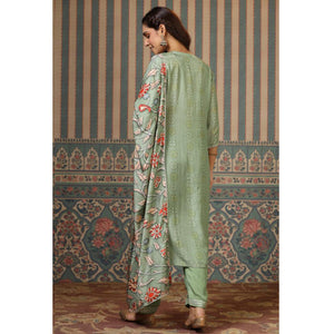 green-printed-with-gota-work-muslin-salwar-suit