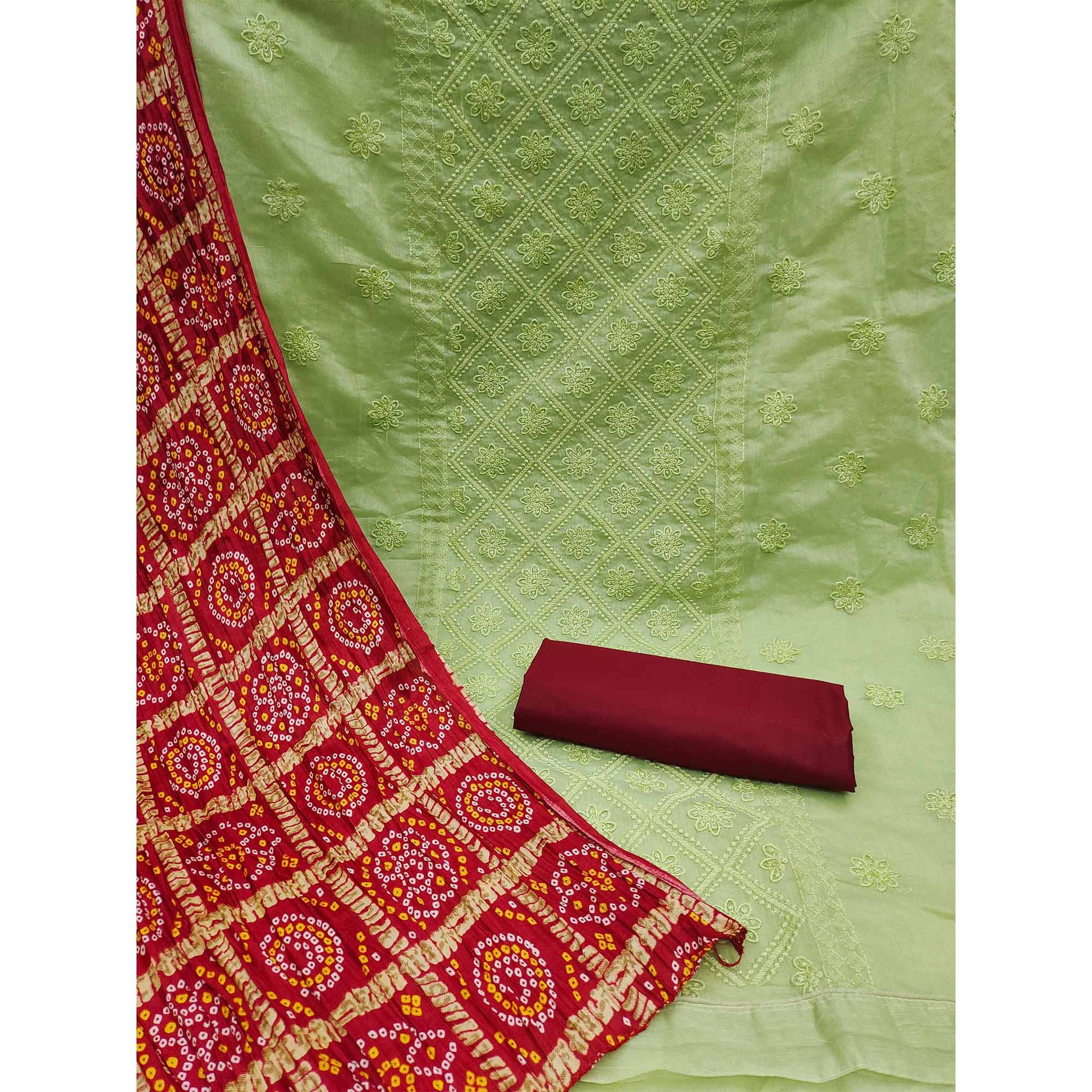 green-embroidered-chanderi-dress-material-4