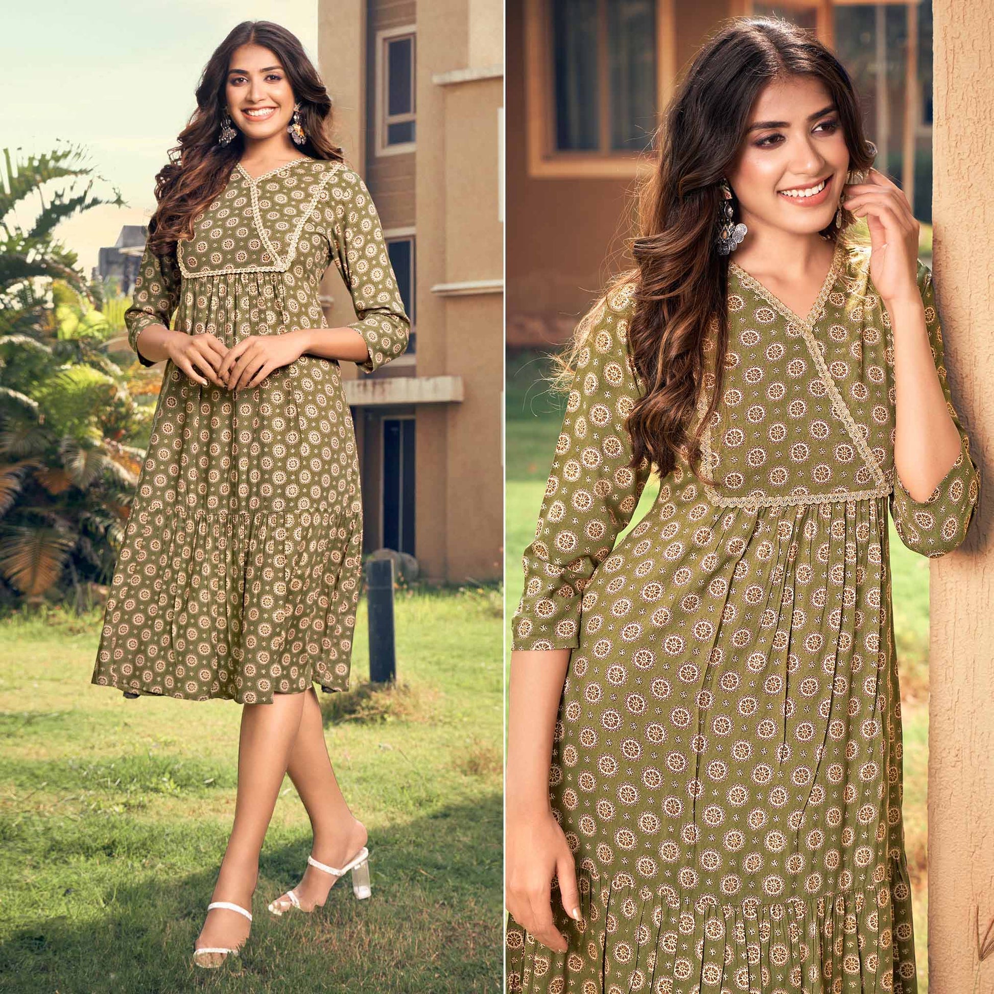 green-floral-printed-rayon-dress