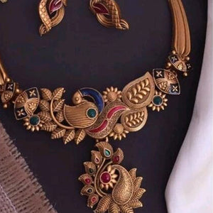 Gold Plated Alloy Necklace Set