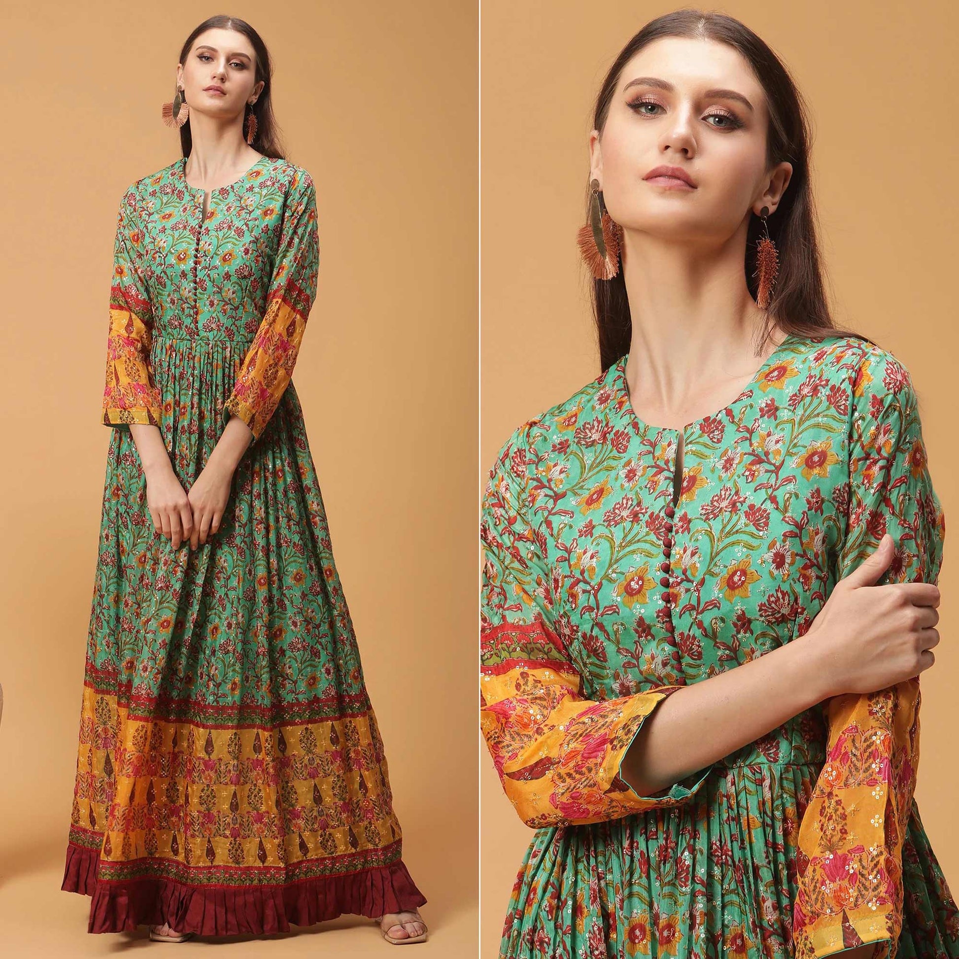 green-digital-printed-dola-silk-gown