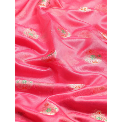 Gajari Woven Organza Saree