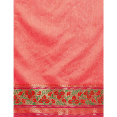 Gajari Woven Cotton Silk Saree