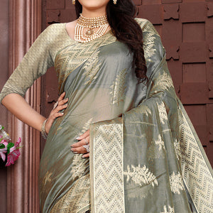 grey-floral-woven-organza-saree-2