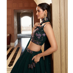 green-sequins-embroidered-georgette-lehenga-choli