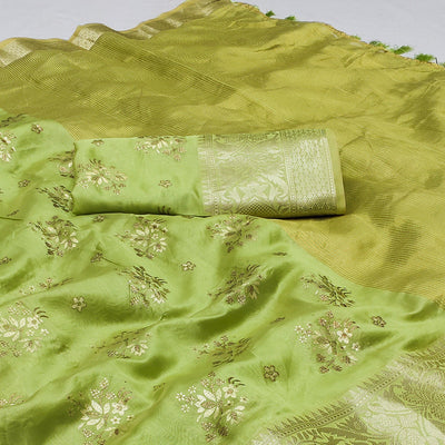 green-woven-organza-saree-with-tassels-3