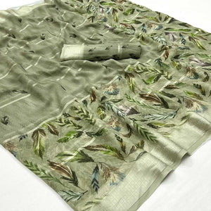 green-digital-printed-viscose-saree-2
