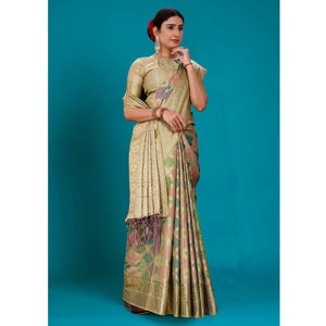 green-woven-organza-saree-with-tassels-17