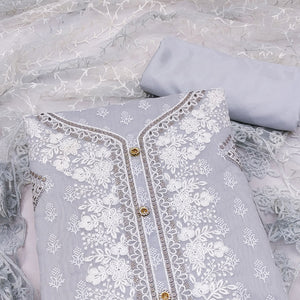 grey-floral-embroidered-chanderi-dress-material-2