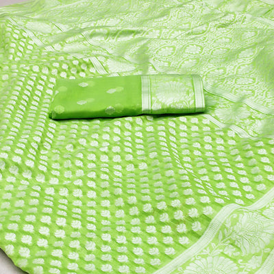 green-woven-cotton-silk-saree-5