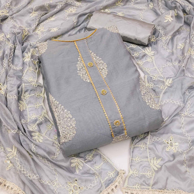 grey-embroidered-chanderi-dress-material-4