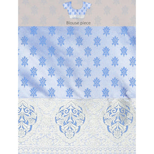 Blue Woven Kanjivaram Silk Saree WithTassels