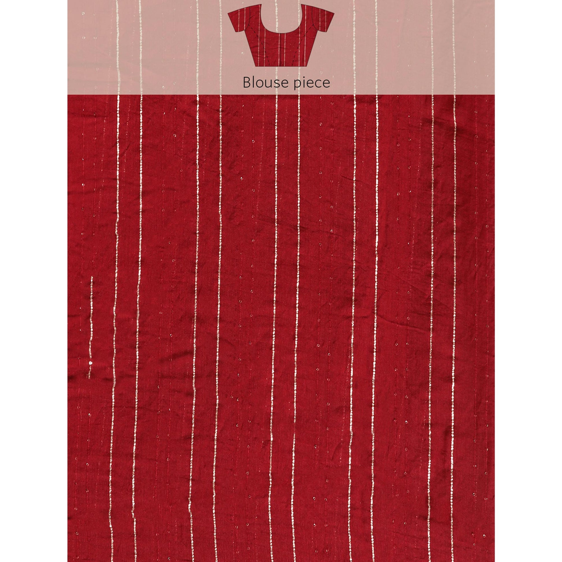 Maroon Foil Printed With Swarovski Zomato Silk Saree