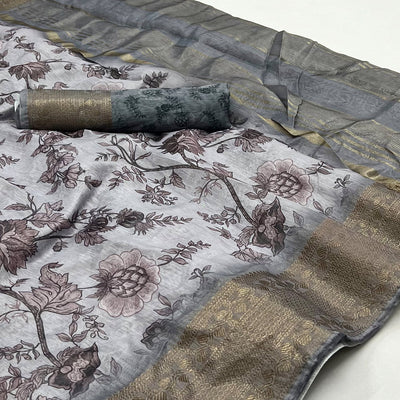 grey-floral-digital-printed-pure-cotton-saree