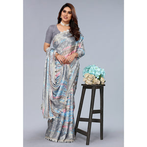 grey-floral-printed-art-silk-saree-with-crochet-border-1