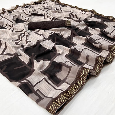 f-grey-geometric-printed-georgette-saree